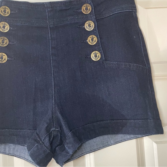 Express NWOT Denim Sailor Shorts - Picture 14 of 14